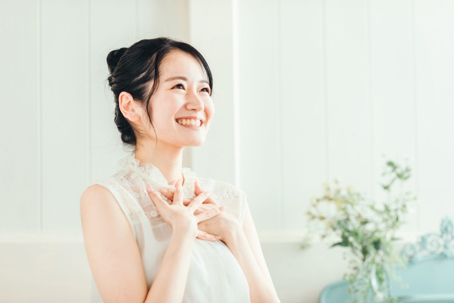 笑顔　女性