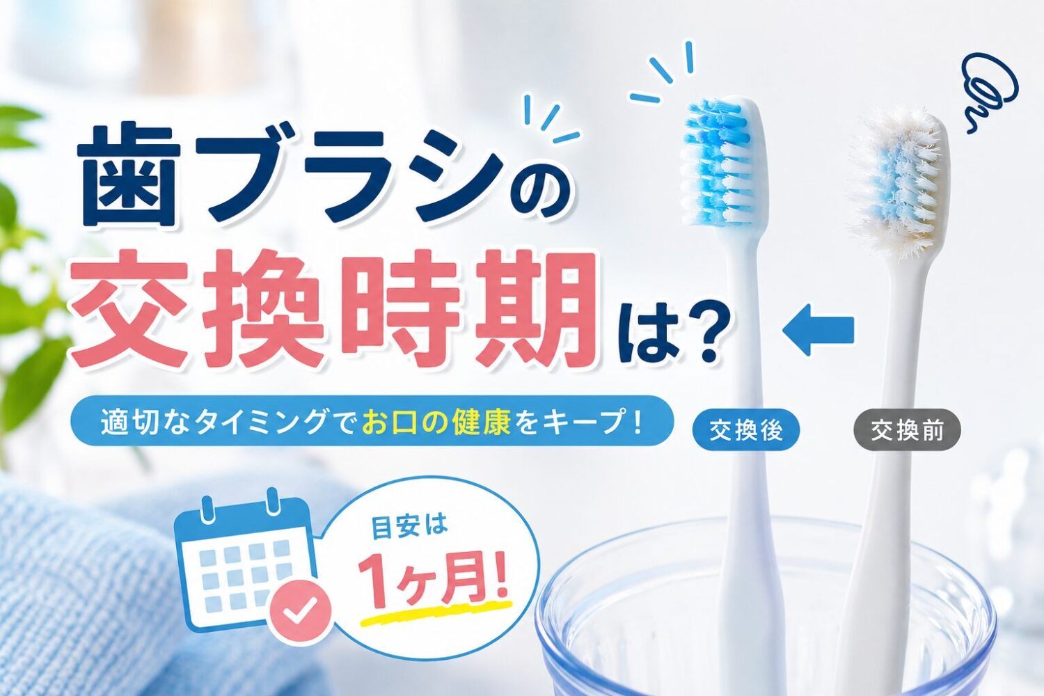 歯ブラシの交換時期