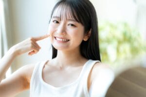 ホワイトニング　笑顔