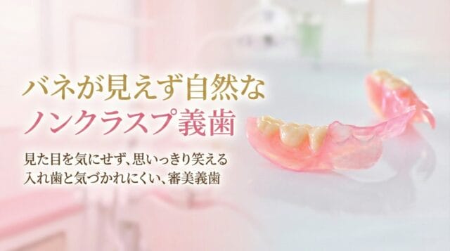 審美　ノンクラスプ義歯　入れ歯　