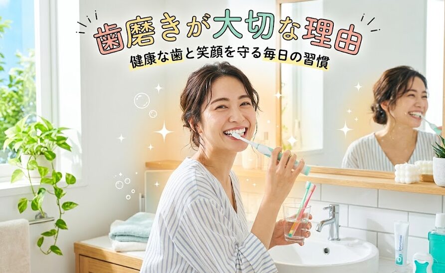 歯磨き　女性